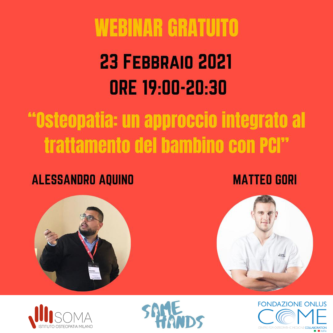 SAME HANDS: Osteopatia: un approccio integrato al trattamento del bambino con PCI