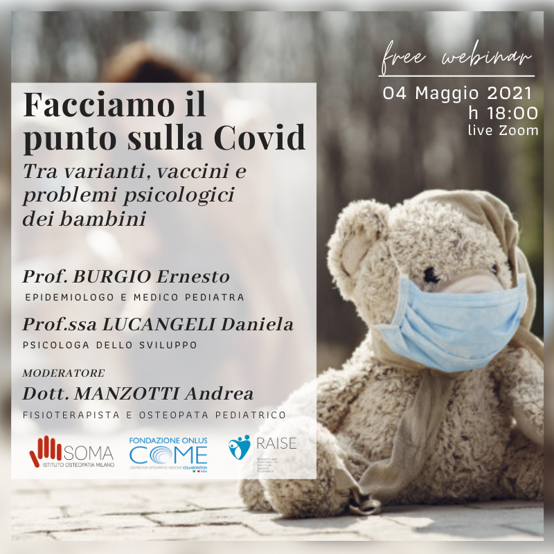 RAISE: Incontro con Burgio e Lucangeli - Facciamo il punto sulla Covid. Tra varianti, vaccini e problemi psicologici dei bambini